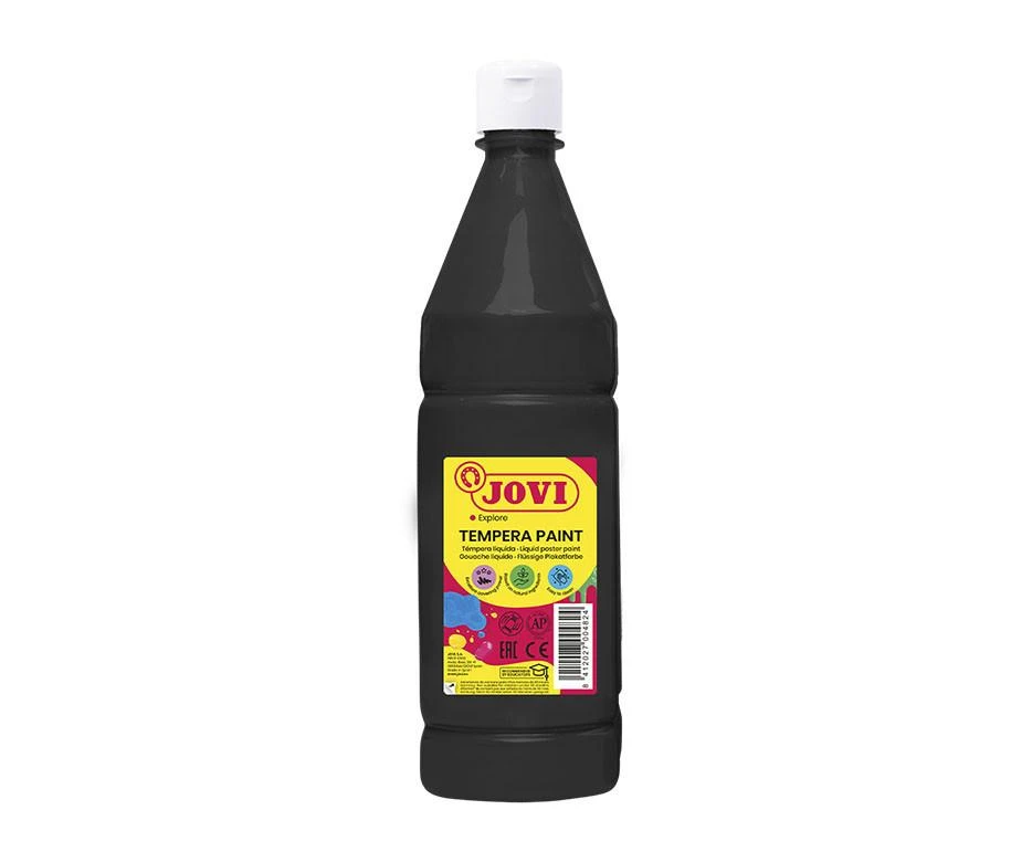 Juoda JOVI tempera didelėje 1000 ml talpoje