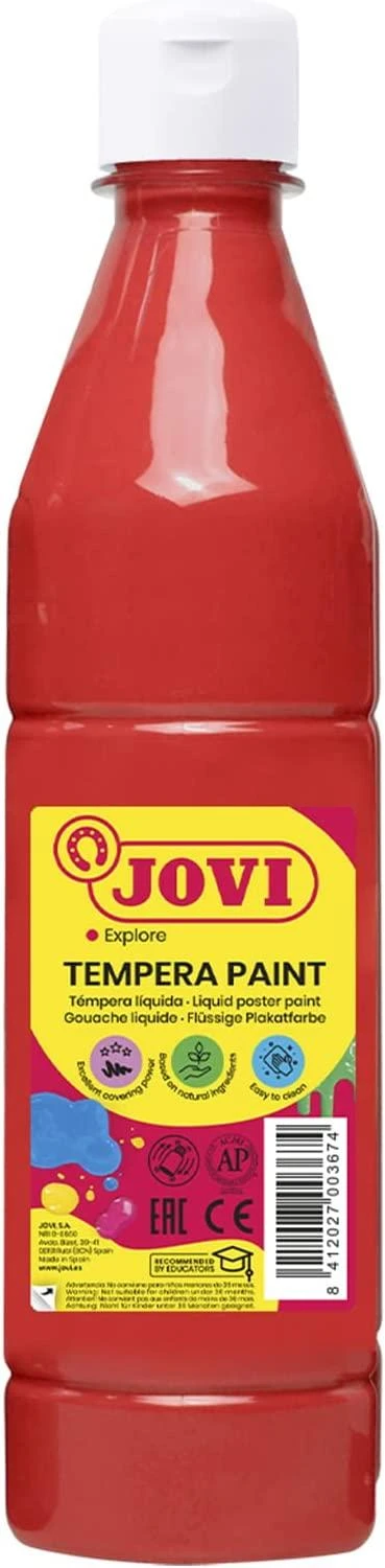 Raudona tempera JOVI 1000 ml butelyje
