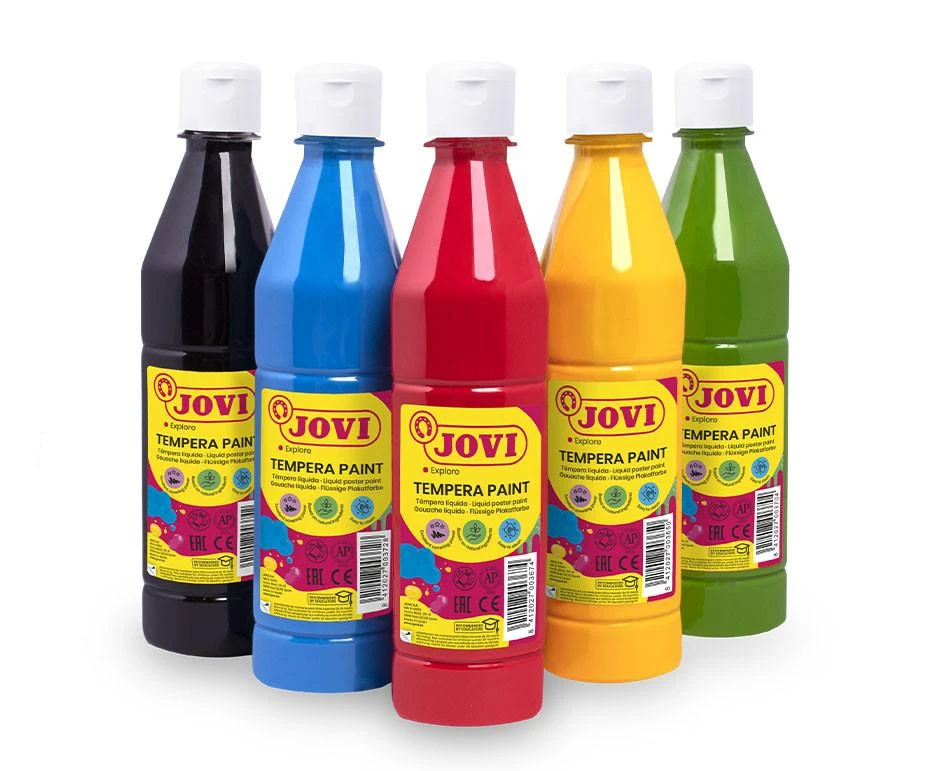 Tempera buteliuke JOVI, 500 ml, rožinė sp.