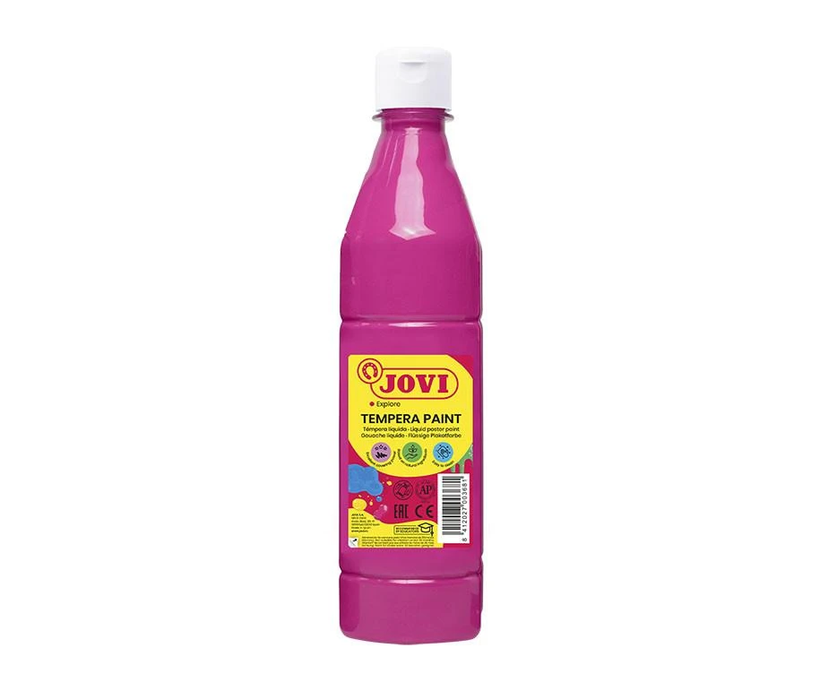 Rožinė tempera JOVI 500 ml buteliuke