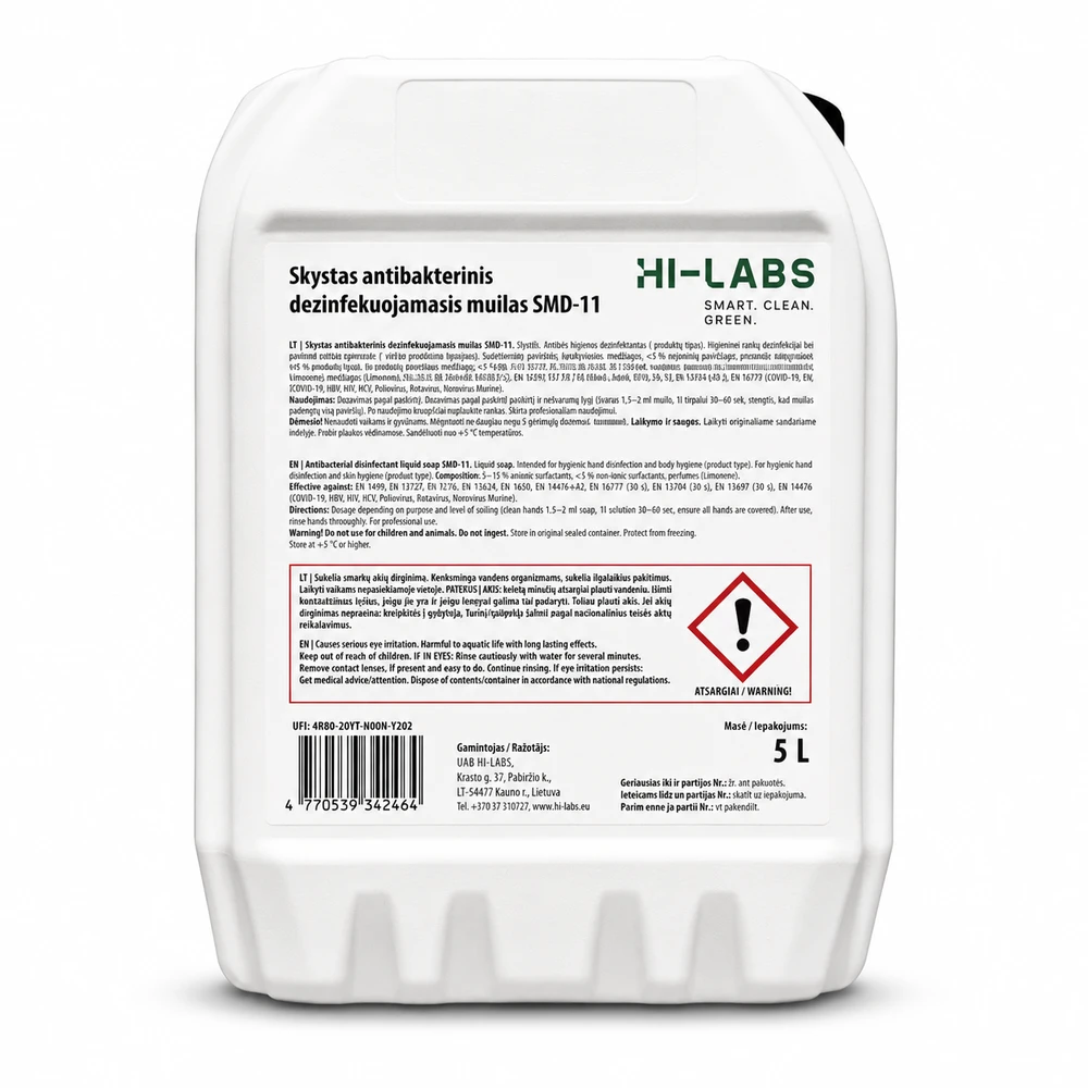 Higeja Hi Labs Skystas antibakterinis muilas SMD 11 5L
