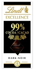 "LINDT EXCELLENCE" juodasis šokoladas (99%), 50 g