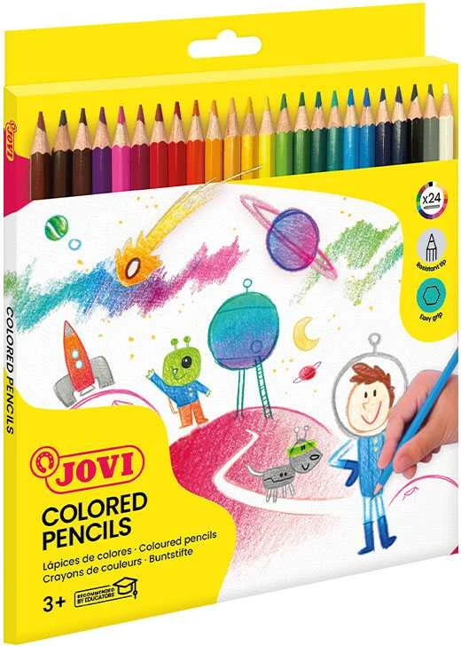 Spalvoti pieštukai JOVI, 24 spalvos