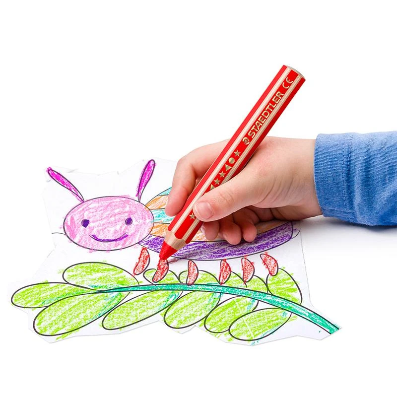 Spalvoti pieštukai STAEDTLER Buddy 3in1, 6 spalvų