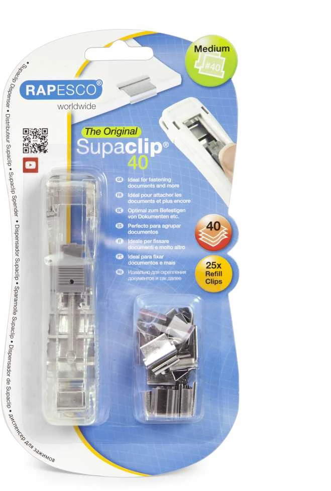 Spaustukų dispenceris RAPESCO su spaustukais