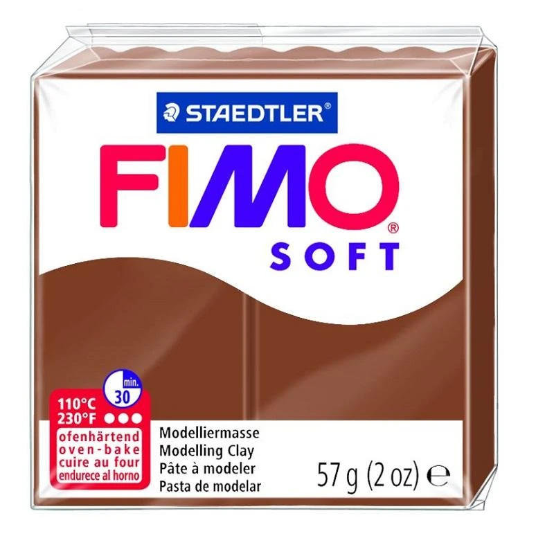 Staedtler Modelinas FIMO SOFT, 57 g, karamelės ruda sp.