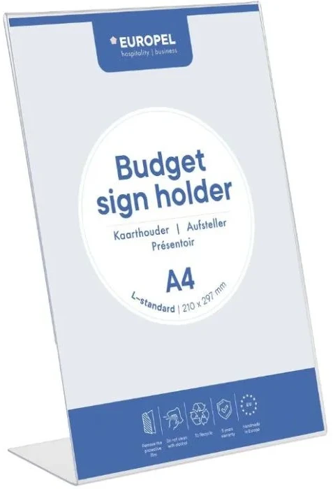 Stovas dokumentams Europel Bugdet, L forma, A4 dydžio