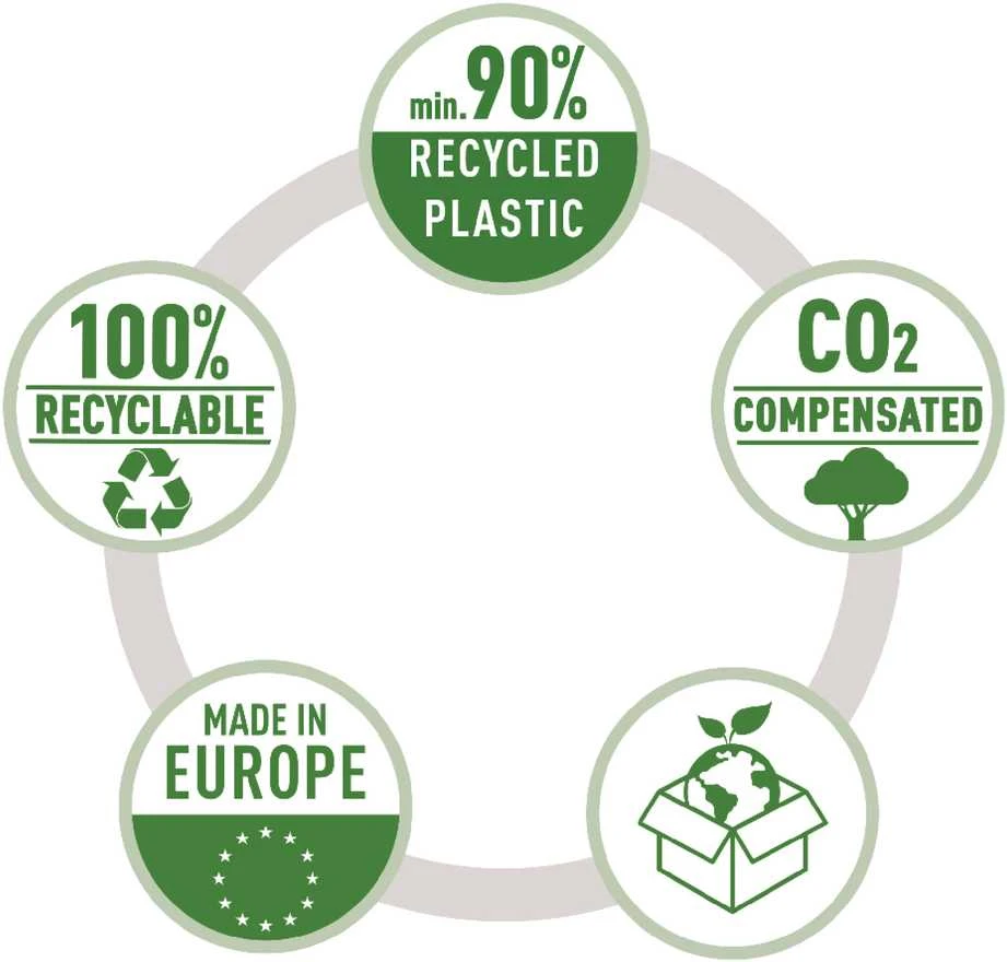 Stovas dokumentams Leitz Recycle, A4, juodas