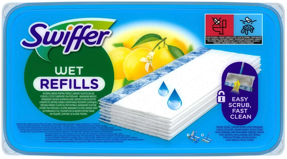 Swiffer Sweeper šlapios šluostės, papildymas 10vnt