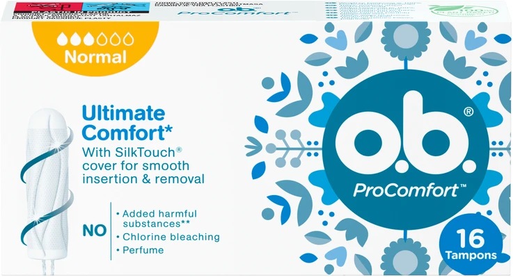 Tamponai O.B. ProComfort Normal, 16 vnt.