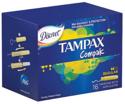 Tamponai TAMPAX Compak Regular, 16 vnt.