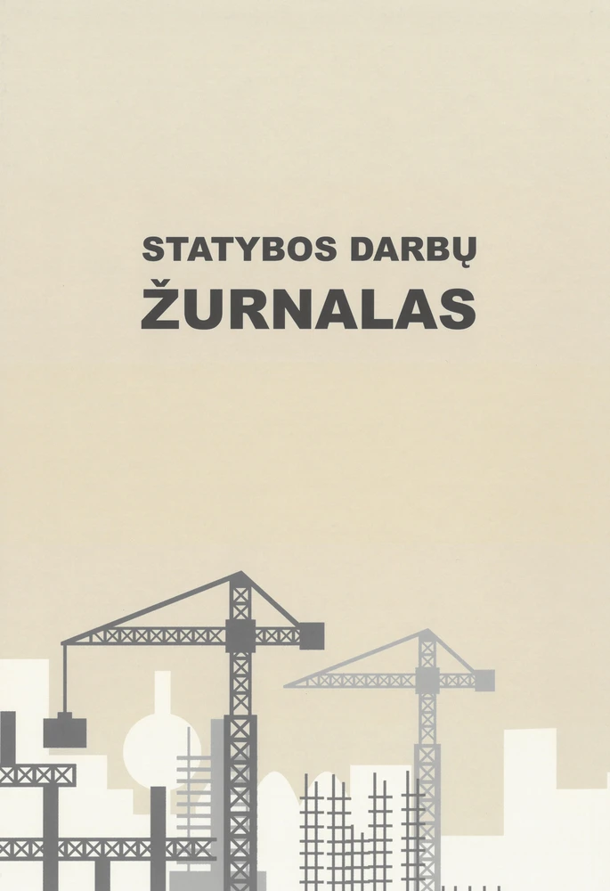 Technoinform Statybos darbų žurnalas, A4 (106) 0720-051