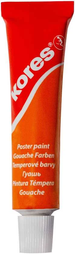 Tempera dažai KORES, 12 ml tubelėse, 12 spalvų rinkinys