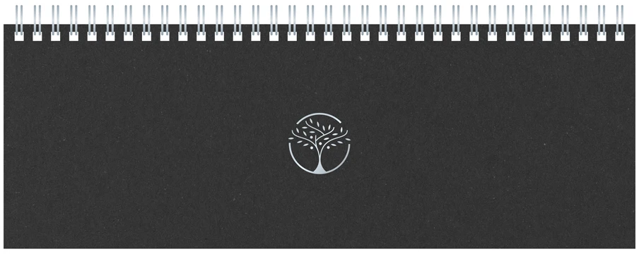 Timer Kalendorius MEMO ECO 2027, 290 x 110 mm, kartoninis, juodos sp.