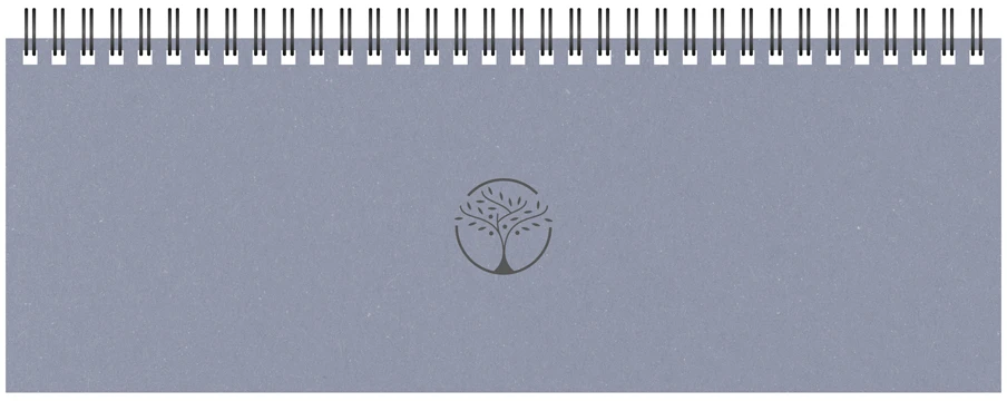 Timer Kalendorius MEMO ECO 2027, 290 x 110 mm, kartoninis, šviesiai pilkos sp.