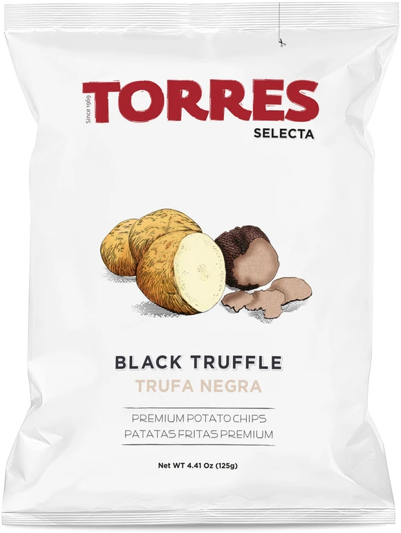 Torres Selecta Bulvių traškučiai TORRES, su trumais, 125g.