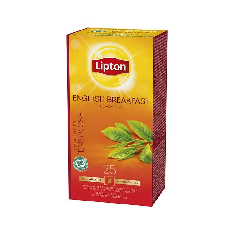 Lipton English Breakfast arbata, 25 pakeliai