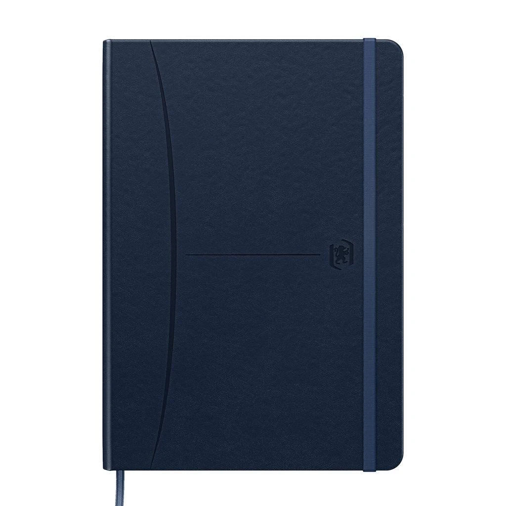 Užrašų knygelė OXFORD SIGNATURE, A5, 80 lapų, 90 gsm, langeliais, tamsiai mėlyna