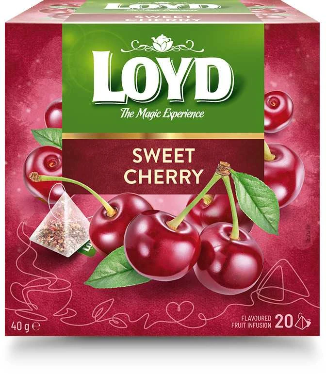 LOYD vyšnių skonio arbatos pakuotė