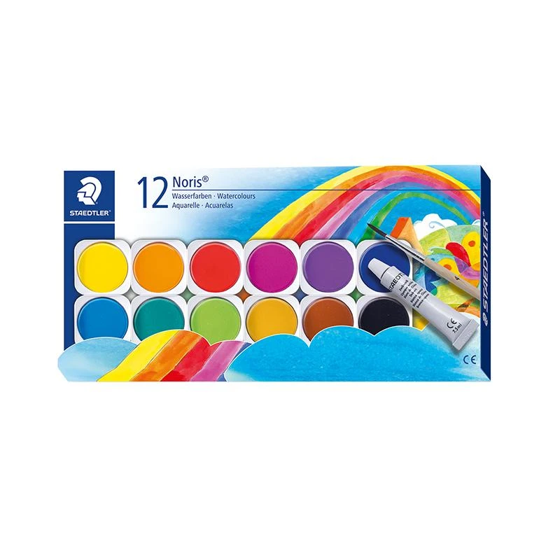 Staedtler Noris Club akvarelė su teptuku ir indais