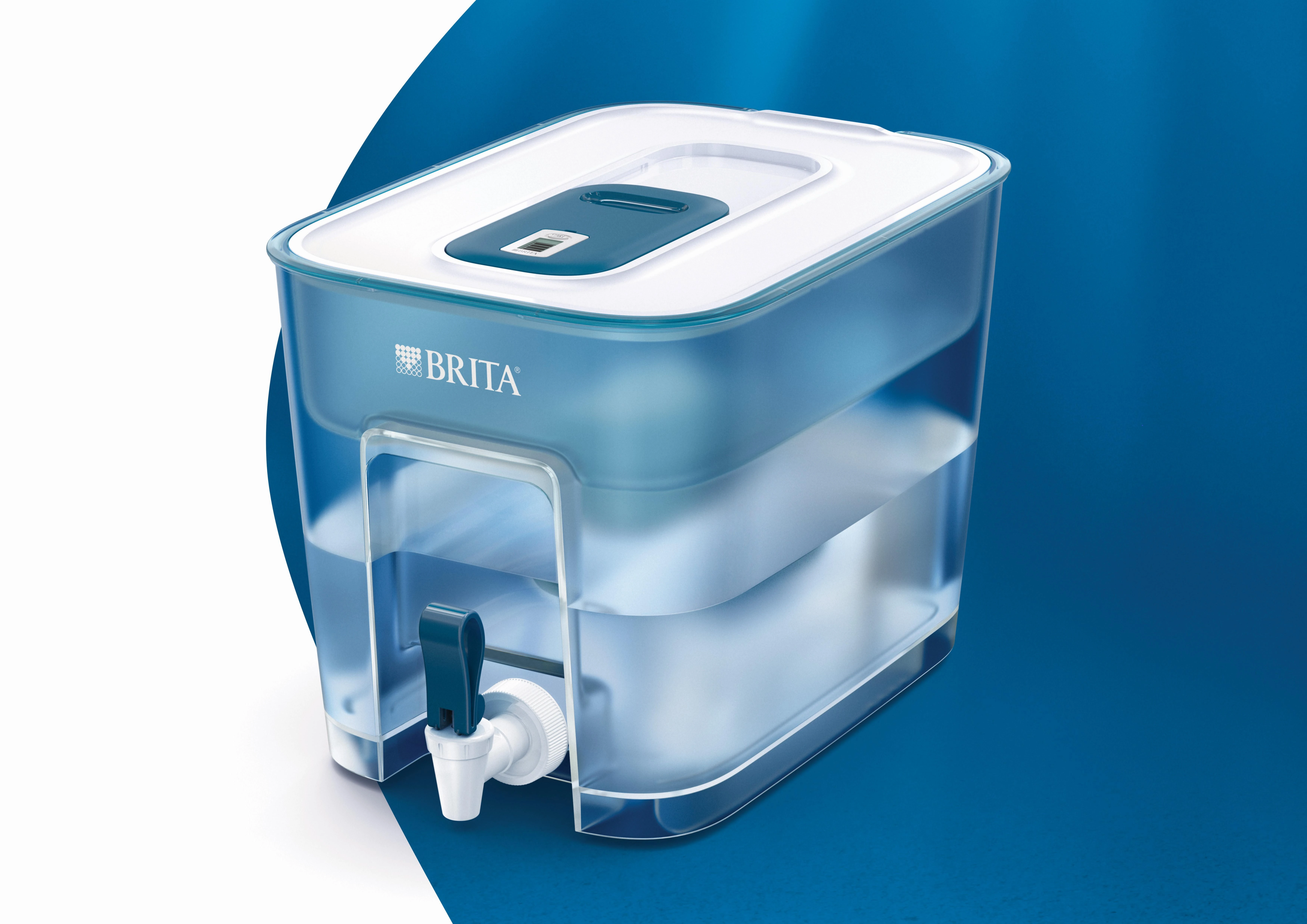 Vandens filtras-talpa BRITA FLOW, 8,2L, mėlynos spalvos