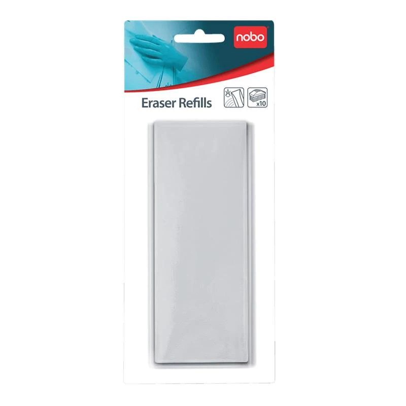 Esselte Magnetinės lentos valiklio servetėlės NOBO Drywipe, 10 vnt.