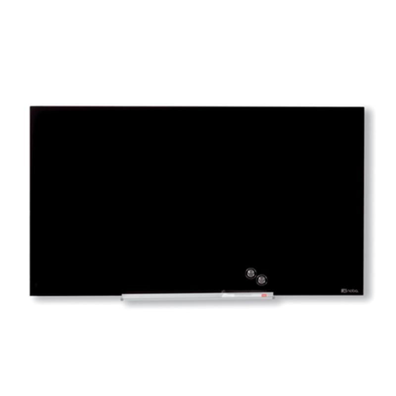 Plačiaekranė stiklinė magnetinė lenta NOBO DIAMOND 85", 188x106 cm, juoda sp.
