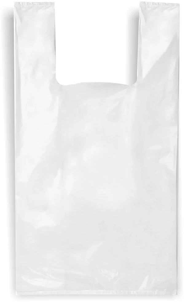 Volunta Pak Fasavimo maišeliai su rankenelėmis, 45 / 10 x 75 cm, 16 mk, balti 100 vnt., 1,30 kg