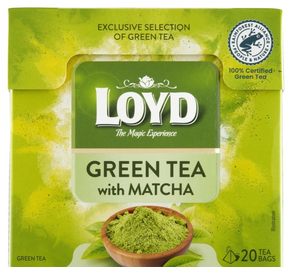 Žalioji arbata LOYD Žalias Matcha, 20 x 1.5g