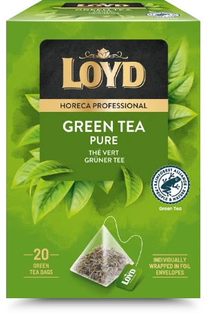 Žaliosios arbatos gėrimas LOYD HORECA pure, piramidės 20 x 1,7g
