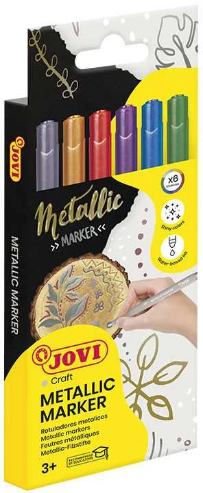 Žymekliai JOVI DECOR METALIC, 6 sp.