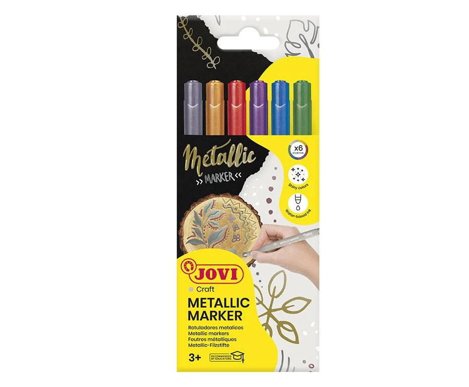 Žymekliai JOVI DECOR METALIC, 6 sp.