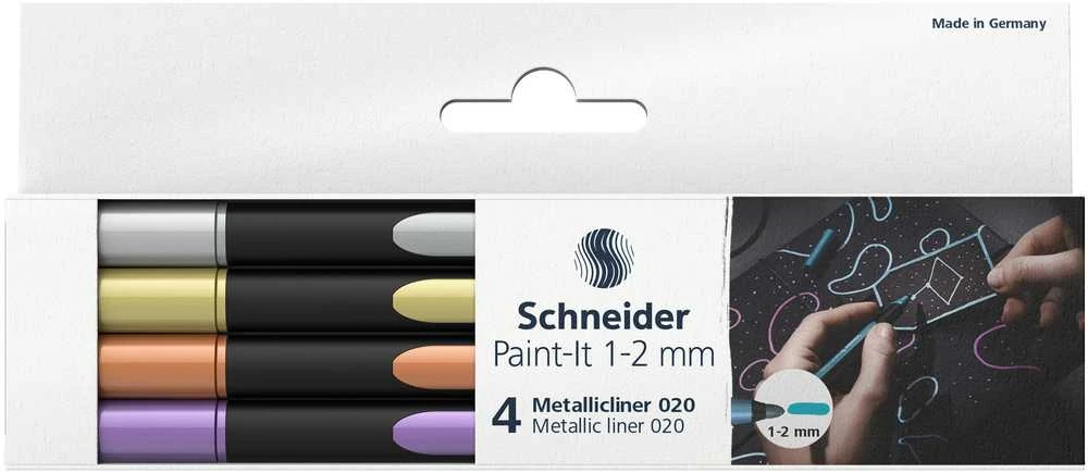 Žymeklis metallic SCHNEIDER 4 spalvos