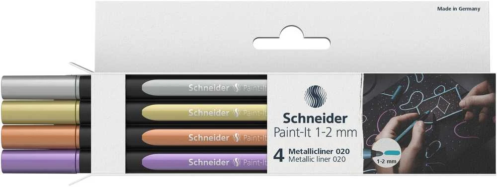Žymeklis metallic SCHNEIDER 4 spalvos