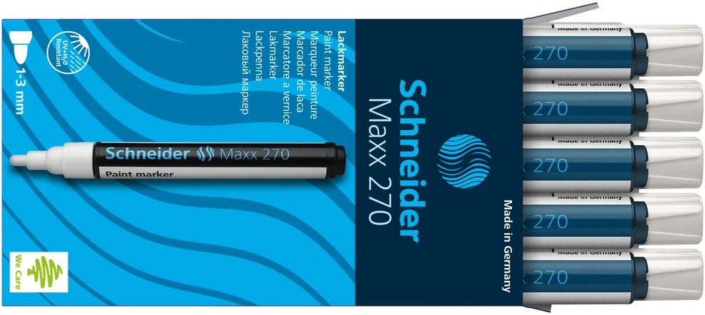 Žymeklis SCHNEIDER PAINT MARKER 270 1-3mm. balta