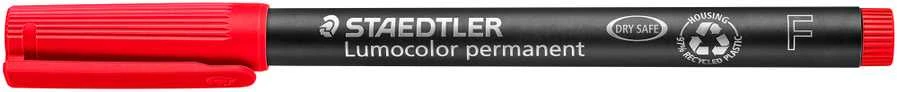 Žymeklis STAEDTLER OHP LUMOCOLOR 317/318, 0,6 mm, RAUDONA
