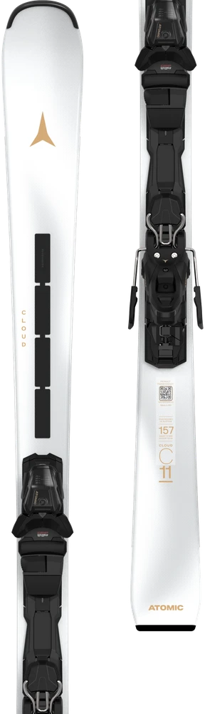ATOMIC CLOUD C11 REVOSHOCK LIGHT + M 10 GW moteriškos slidės su apkaustais (Dydis: 143cm)