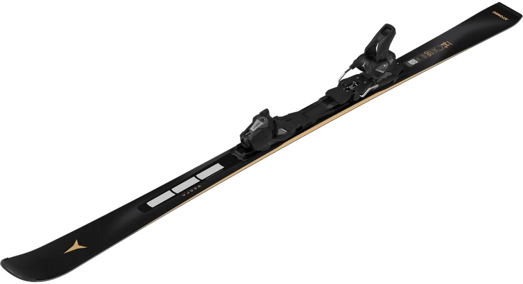ATOMIC CLOUD C14 REVOSHOCK S + MI 12 GW moteriškos slidės su apkaustais (Dydis: 160cm)