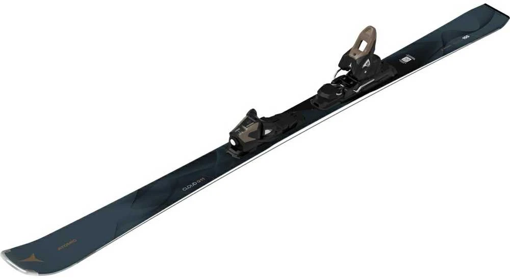 ATOMIC CLOUD Q11 + M 10 GW moteriškos all mountain slidės su apkaustais (Dydis: 146cm)