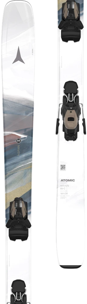 ATOMIC MAVEN 86 C + STAGE 10 GW moteriškos all mountain slidės su apkaustais (Dydis: 159cm)
