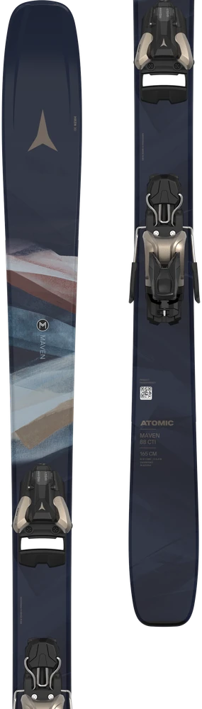 ATOMIC MAVEN 88 CTI + STR 12 GW moteriškos all mountain slidės su apkaustais (Dydis: 159cm)