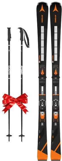 ATOMIC REDSTER Q9 REVOSHOCK S + I 12 GW sportinės slidės su apkaustais (Dydis: 160cm)