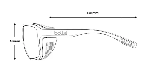 BOLLE PATHFINDER Juodas Matte saulės akiniai aprašymas - Prekės nuotrauka