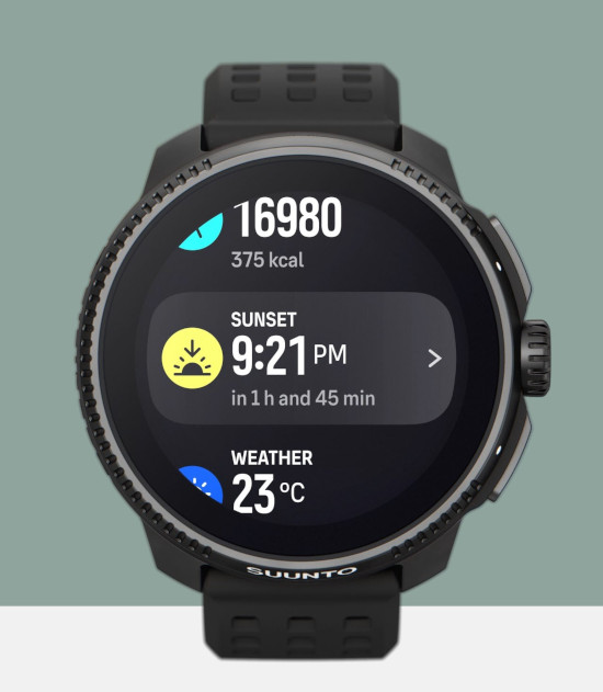 šmanusis laikrodis Suunto Race, Juodos spalvos aprašymas - Prekės nuotrauka
