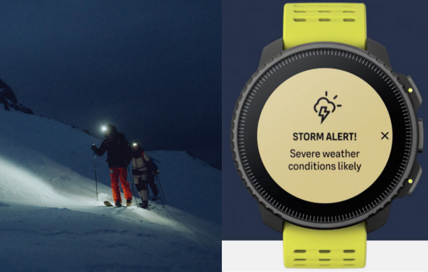 Išmanusis laikrodis Suunto Vertical, Juodos spalvos korpusas su bordo spalvos dirželiu aprašymas - Prekės nuotrauka
