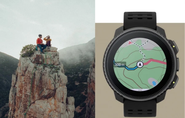 Išmanusis laikrodis šmanusis laikrodis Suunto Vertical Solar, Juodos spalvos korpusas su oranžinės spalvos dirželiu aprašymas - Prekės nuotrauka