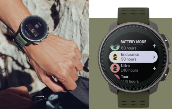 Išmanusis laikrodis šmanusis laikrodis Suunto Vertical Solar, Juodos spalvos korpusas su oranžinės spalvos dirželiu aprašymas - Prekės nuotrauka