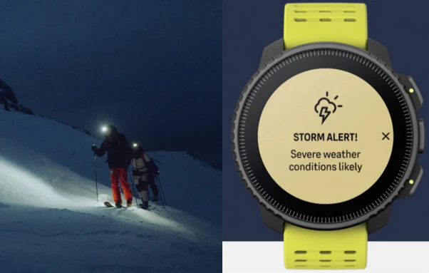 Išmanusis laikrodis šmanusis laikrodis Suunto Vertical Solar, Juodos spalvos korpusas su oranžinės spalvos dirželiu aprašymas - Prekės nuotrauka
