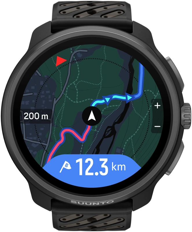 Išmanusis laikrodis SUUNTO RACE 2 TITANIUM Juodas sportinis laikrodis