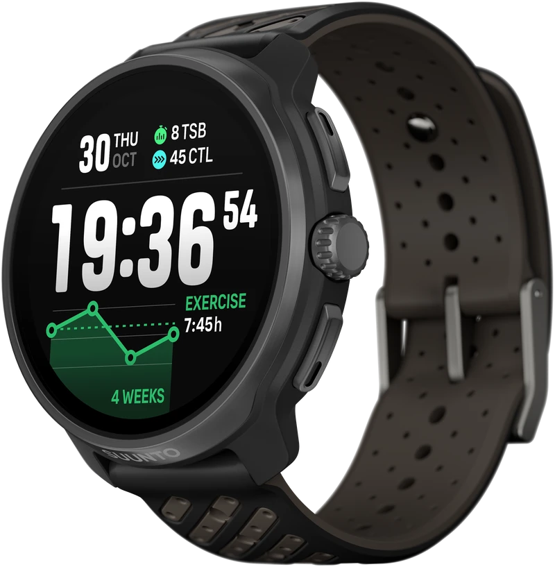 Išmanusis laikrodis SUUNTO RACE 2 TITANIUM Juodas sportinis laikrodis